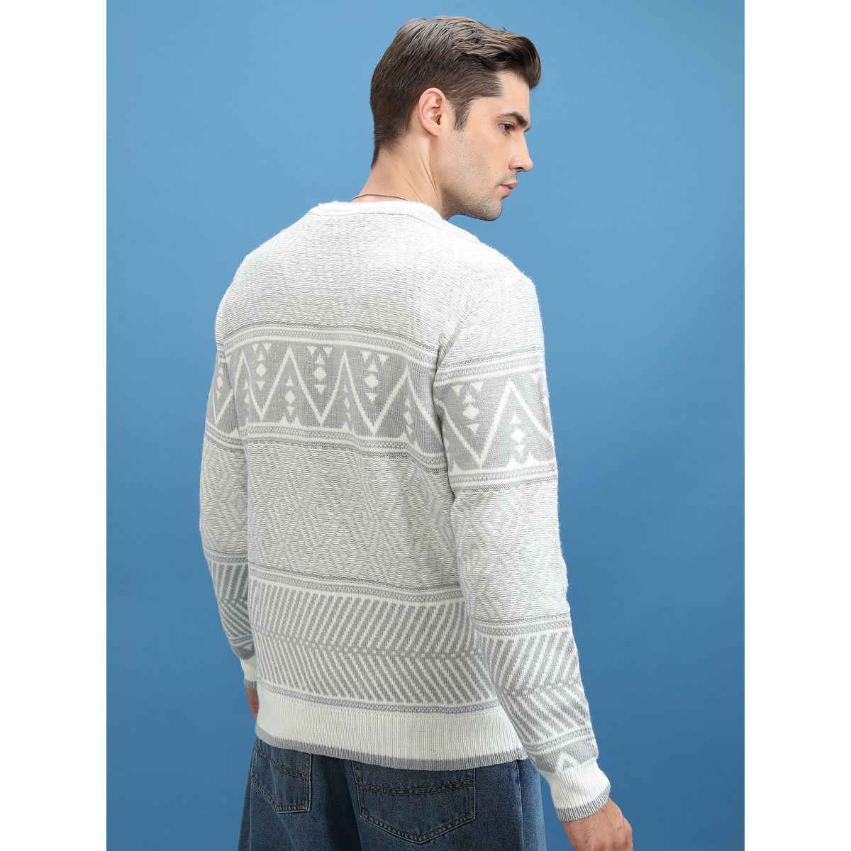 Highlander X Styli  Geo Pattern Open Knit Sweater-men-clothing-sweatersandpullovers-image-3