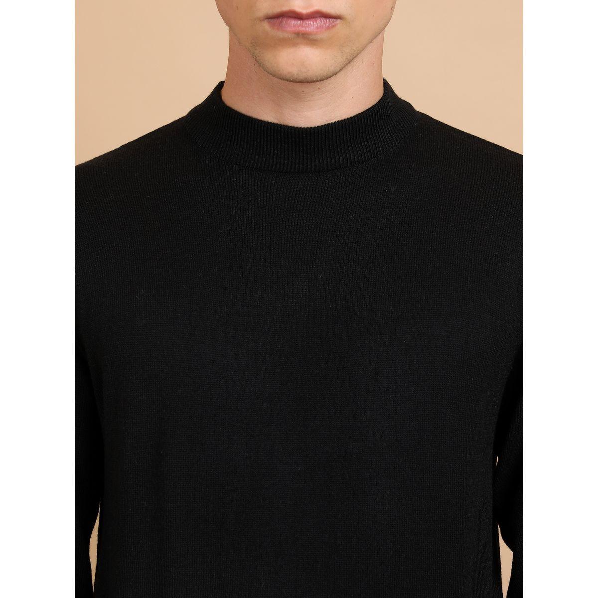 سويتر سادة محبوك بياقة عالية هايلاندر × ستايلي-men-clothing-sweatersandpullovers-image-3