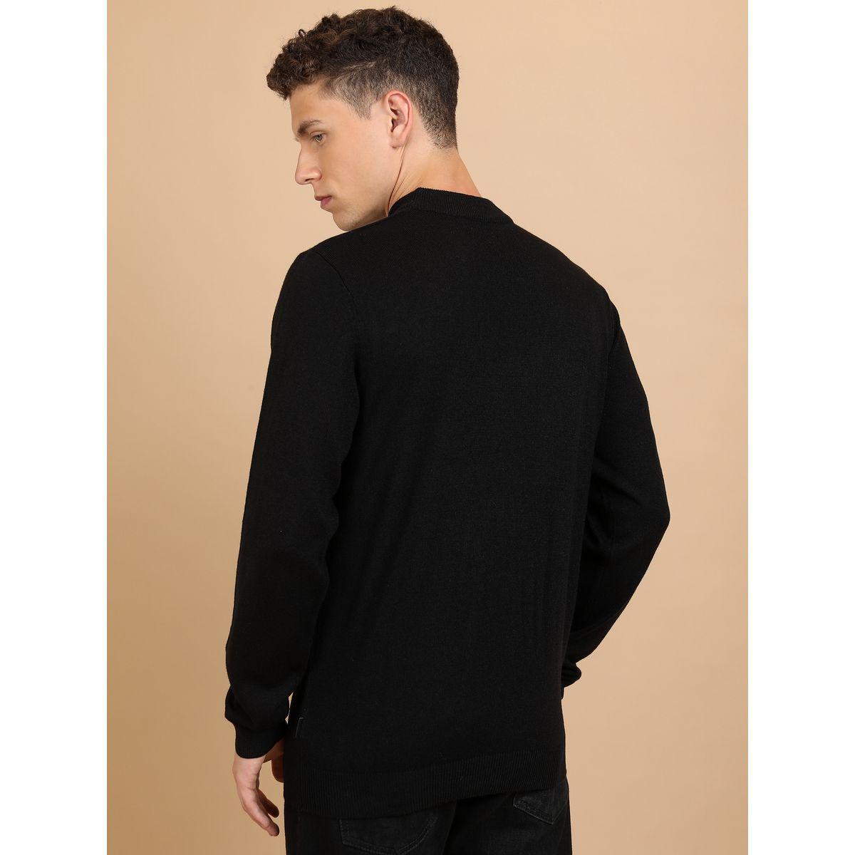 سويتر سادة محبوك بياقة عالية هايلاندر × ستايلي-men-clothing-sweatersandpullovers-image-2