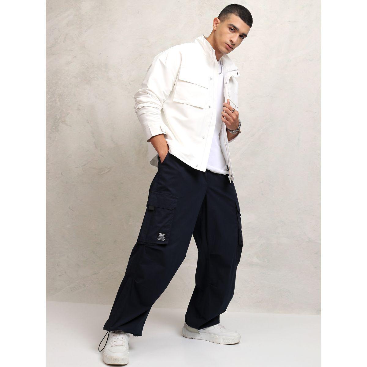 Ketch X Styli  Solid Concealed Placket High Neck Jacket-men-clothing-jacketsandblazers-jackets-image-4