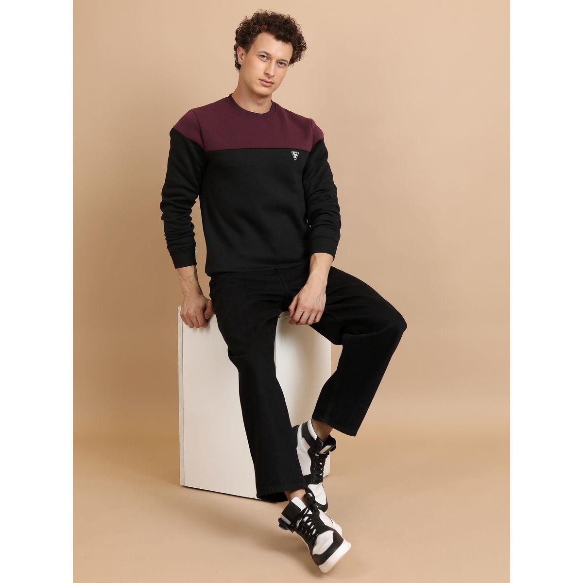Ketch X Styli  Color Block Badge Detail Sweatshirt-men-winterwear-hoodiesandsweatshirts-image-4