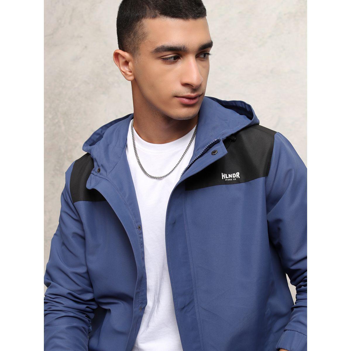 Highlander X Styli  Contrast Panel Windbreaker Jacket with Zip-Button Closure-men-clothing-jacketsandblazers-jackets-image-1