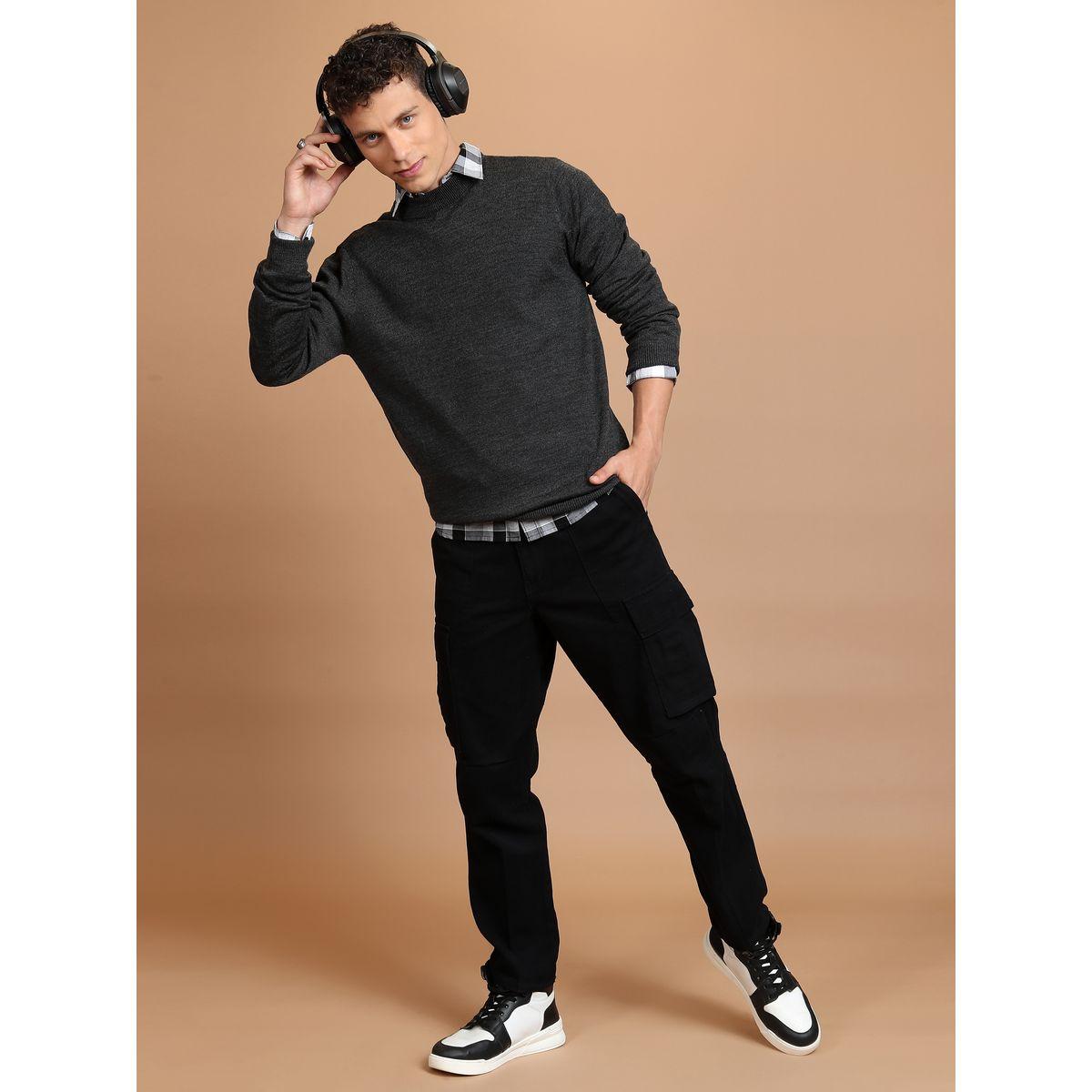 Highlander X Styli  Solid High Neck Knit Sweater-men-clothing-sweatersandpullovers-image-4