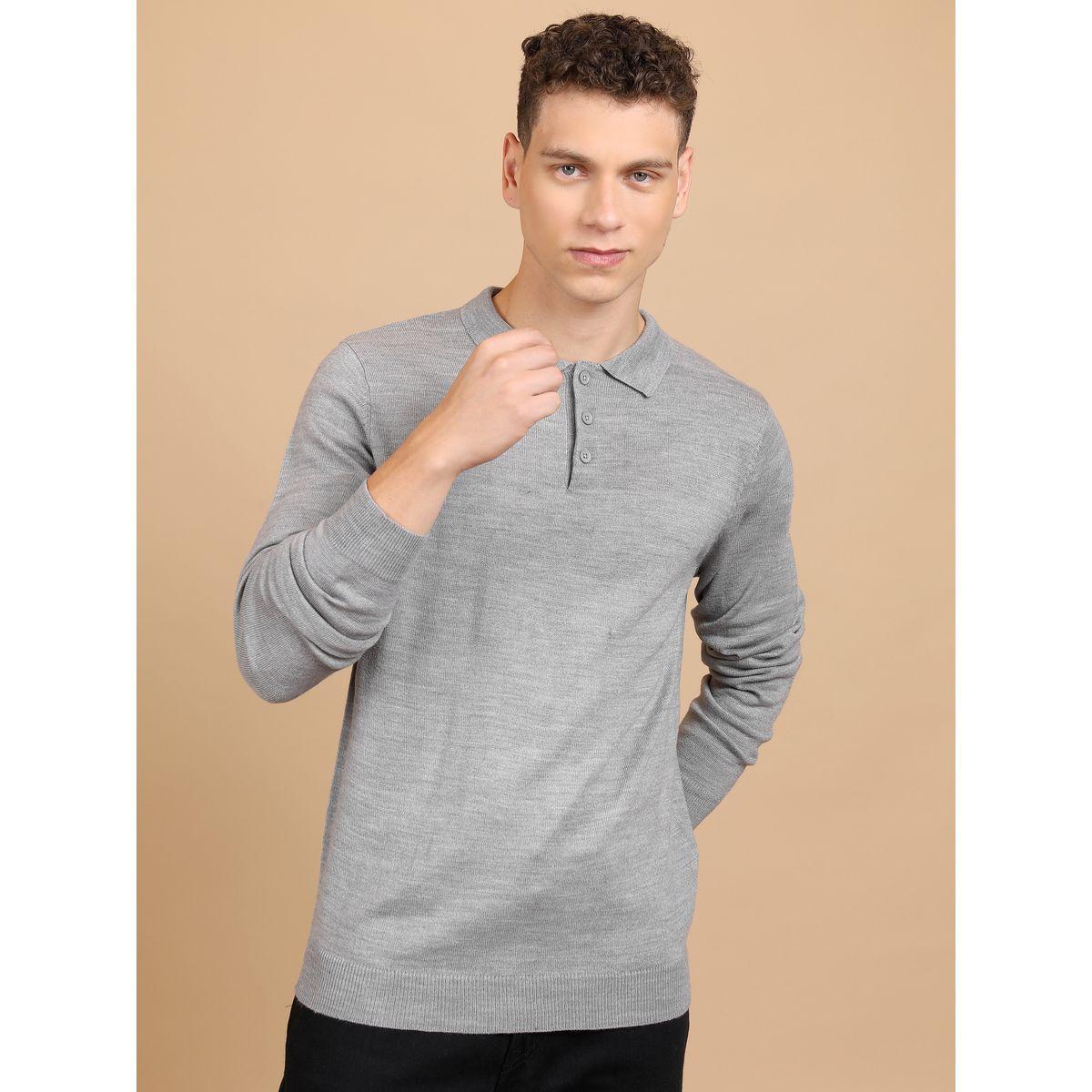 Highlander X Styli  Collared Knit Sweater with Half-Button-men-clothing-sweatersandpullovers-image-1