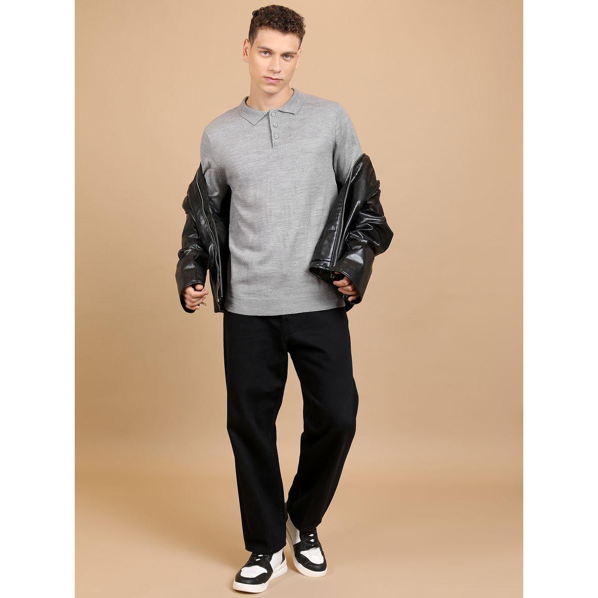 Highlander X Styli  Collared Knit Sweater with Half-Button-men-clothing-sweatersandpullovers-image-4
