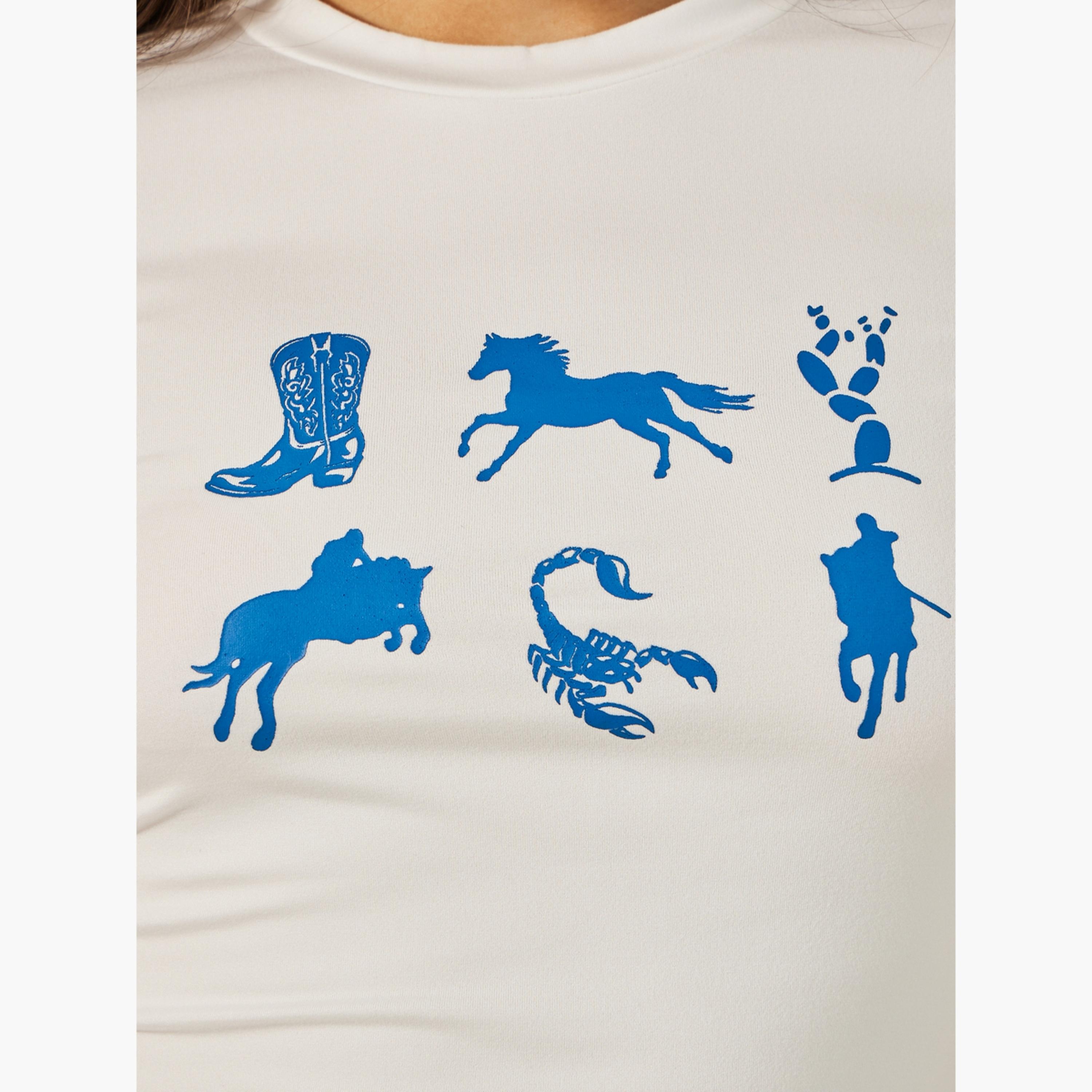 Styli Graphic Print Fitted Round Neck T-Shirt-women-clothing-tshirts-image-5