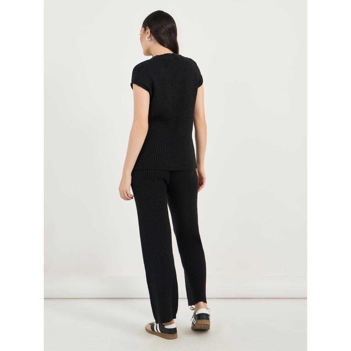 طقم منسق من بنطال بأرجل واسعة وبلوزة محبوكة-women-clothing-coordsets-image-5