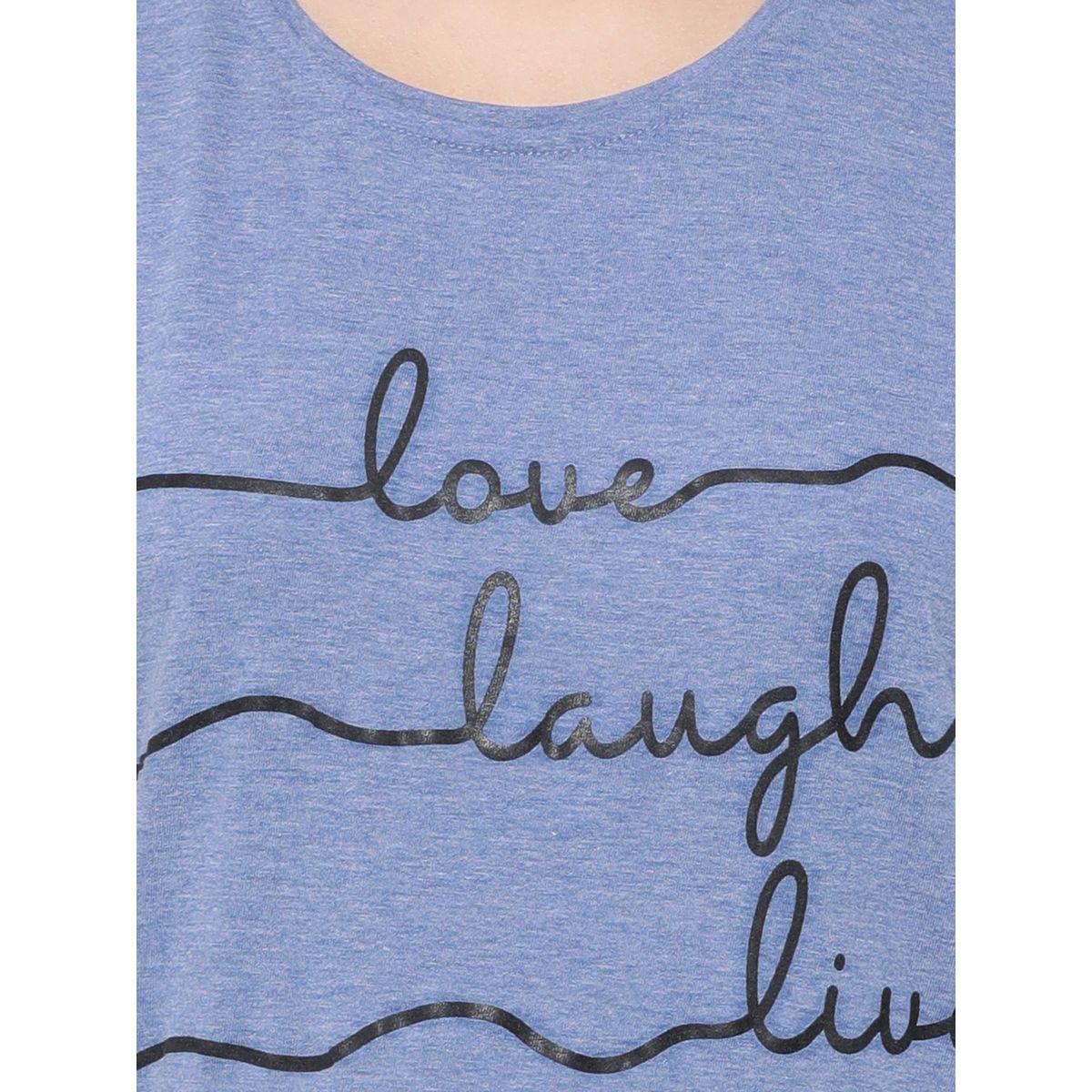 قميص نوم قطن مطبع بطبعة كتابة كلوفيا × ستايلي-women-clothing-nightwear-nighties-image-6