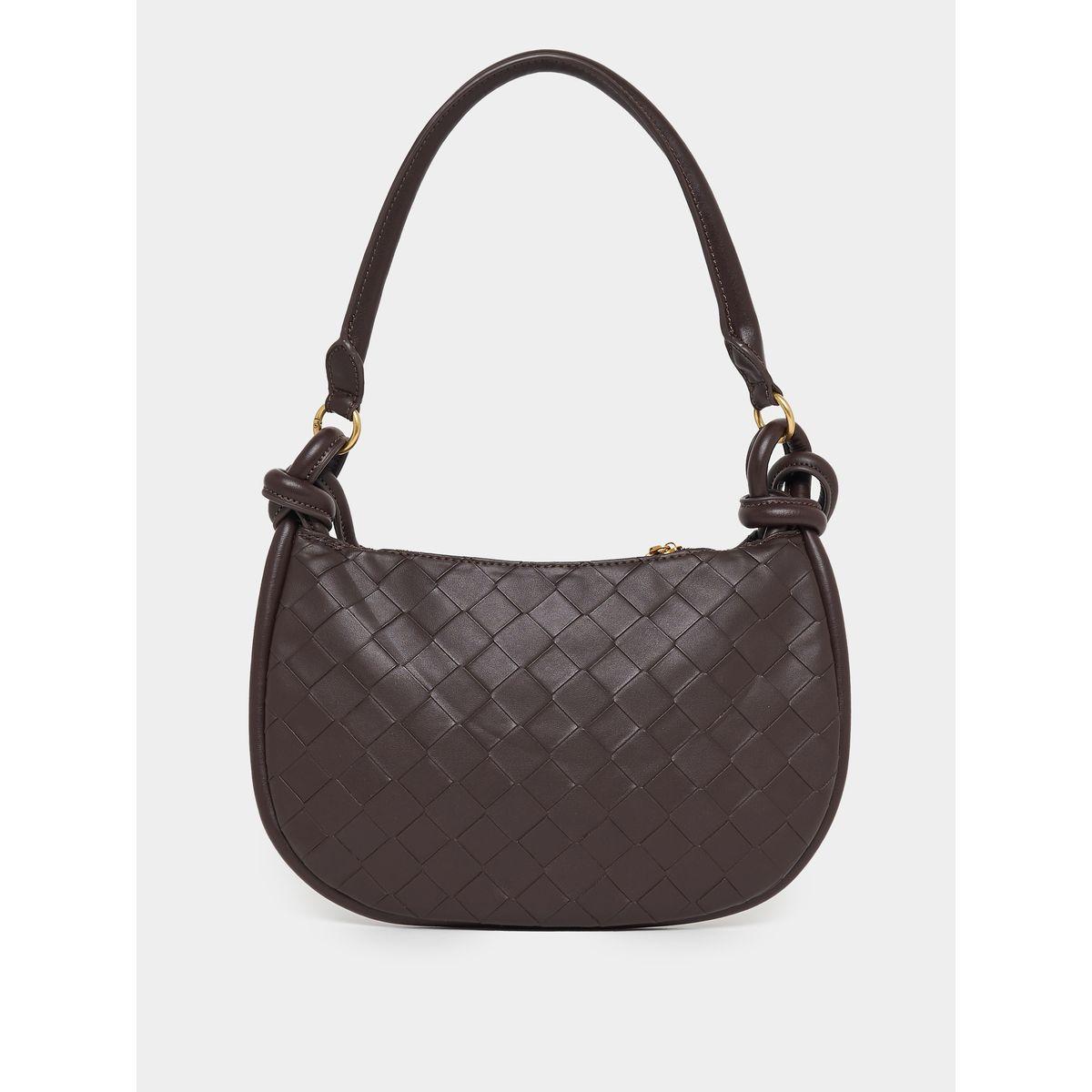 Styli Textured Shoulder Bag with Attached Pouch-women-bagsandwallets-handbags-image-2