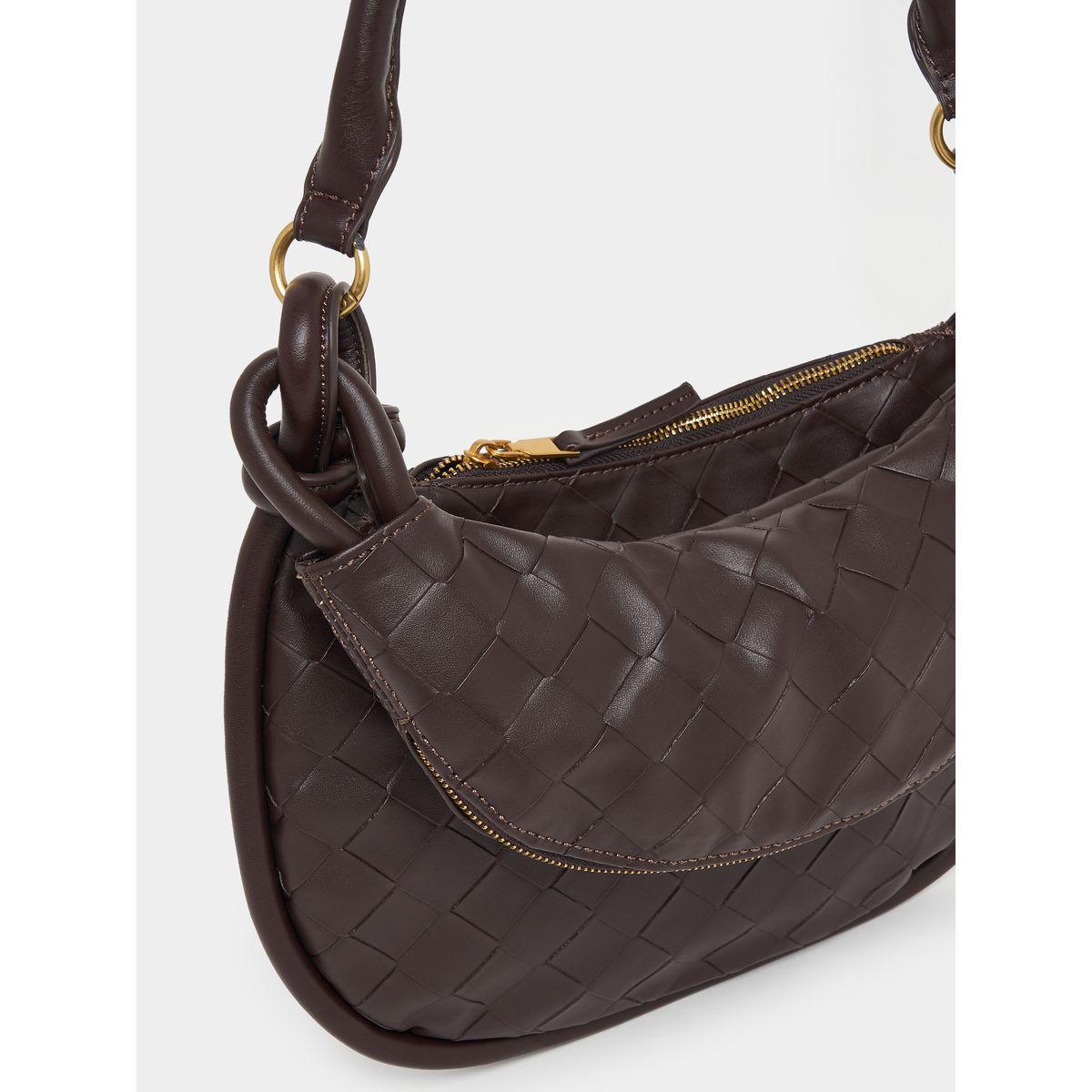 Styli Textured Shoulder Bag with Attached Pouch-women-bagsandwallets-handbags-image-3