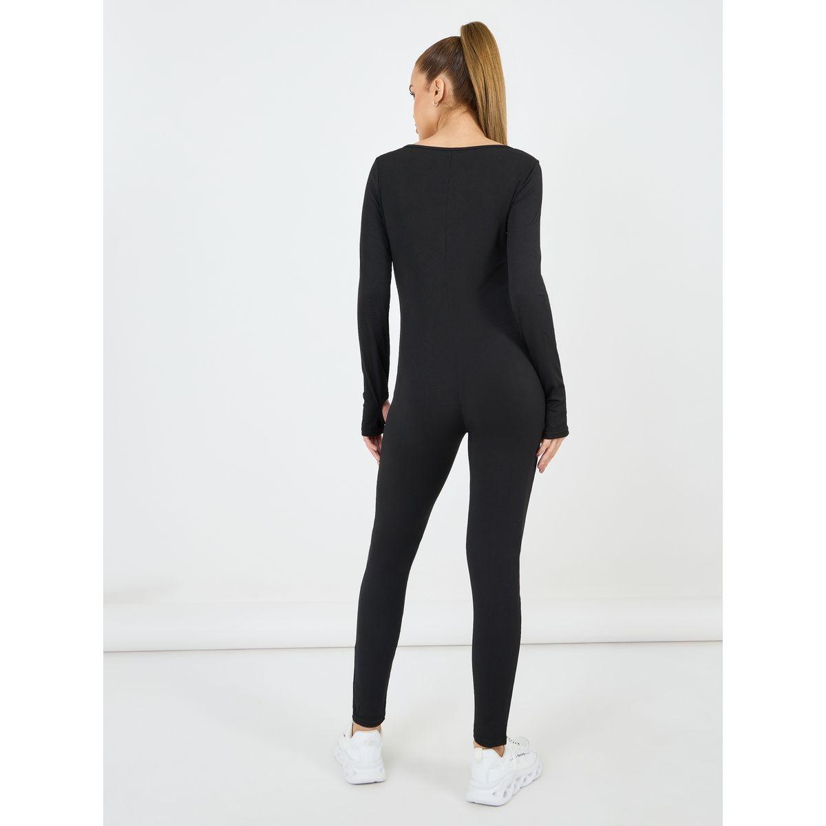 يونيتارد بياقة واسعة وأكمام بفتحة إبهام-women-clothing-sportswearandactivewear-trackpantsandtracksuits-image-4