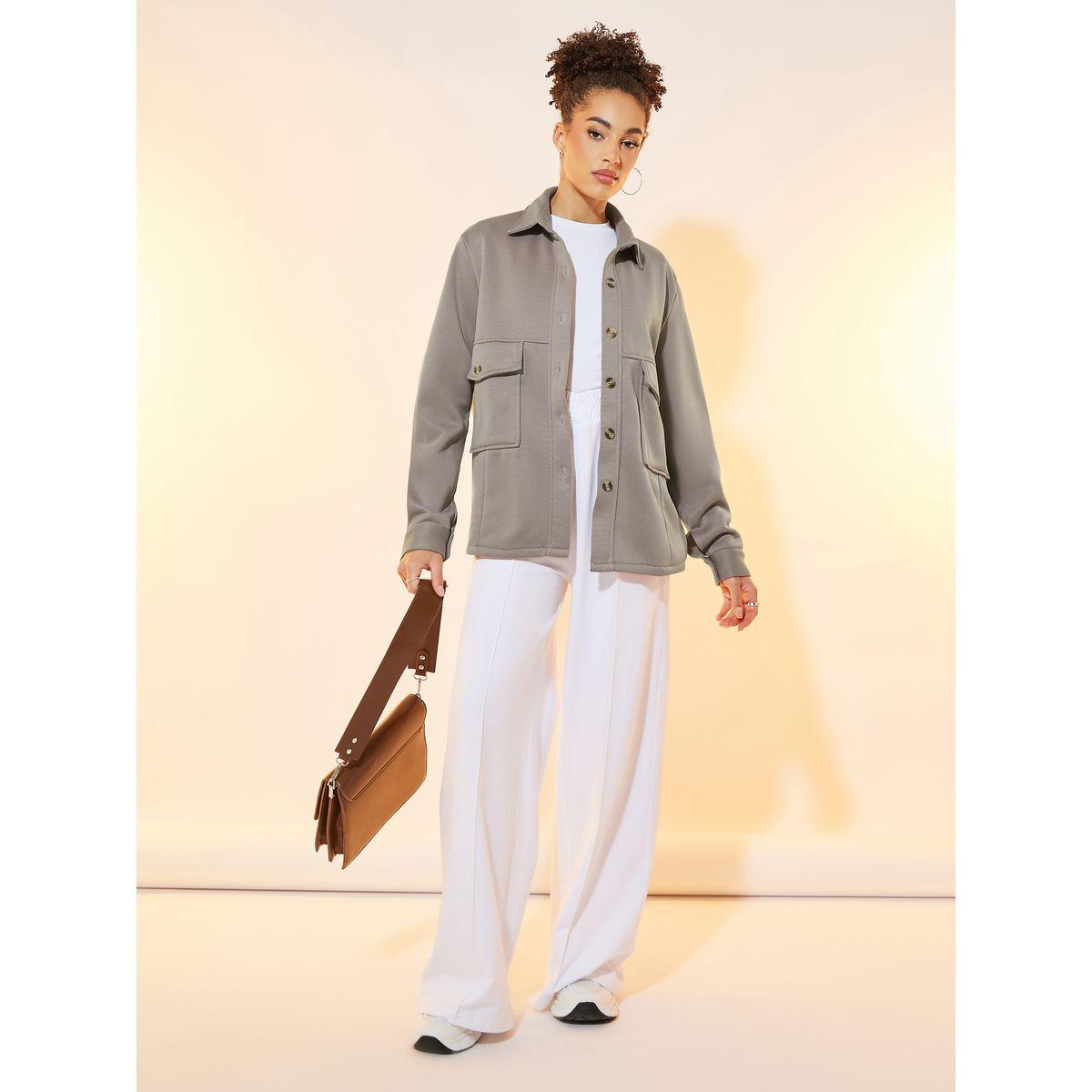 Take Two Solid Front Button Collar Neck Pocket Jacket-women-winterwear-coatsandjackets-jackets-image-2