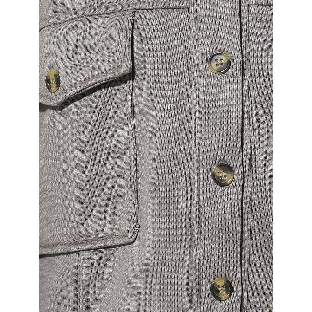 Take Two Solid Front Button Collar Neck Pocket Jacket-women-winterwear-coatsandjackets-jackets-image-4