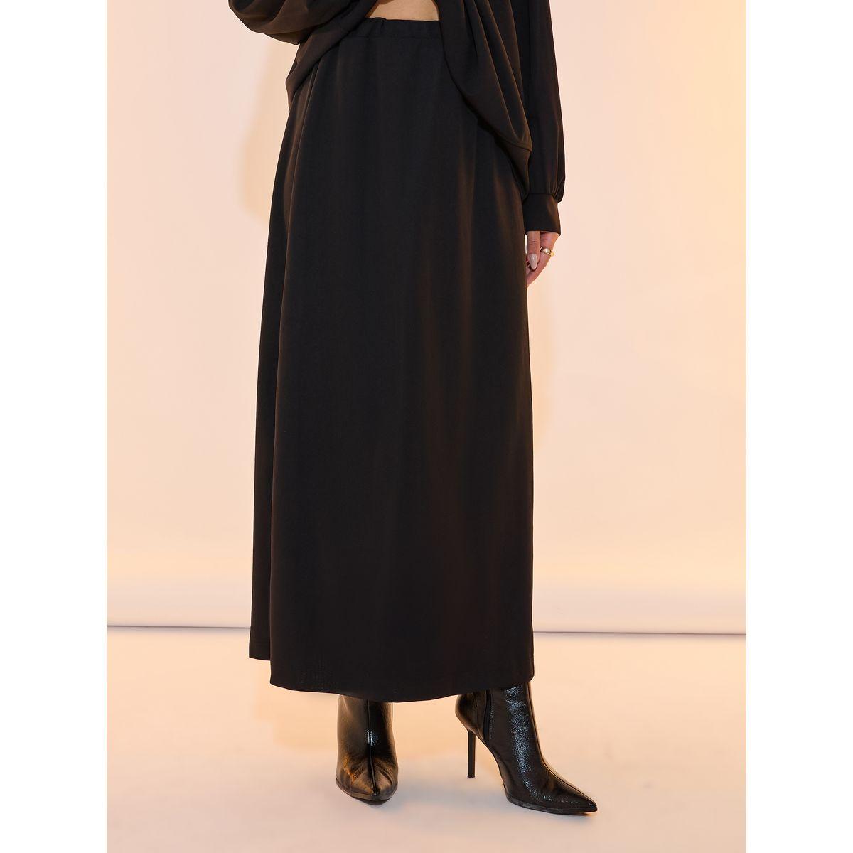 Take Two Solid Drop Shoulder Oversized Top and Skirts Co-Ords Set-women-clothing-coordsets-image-5