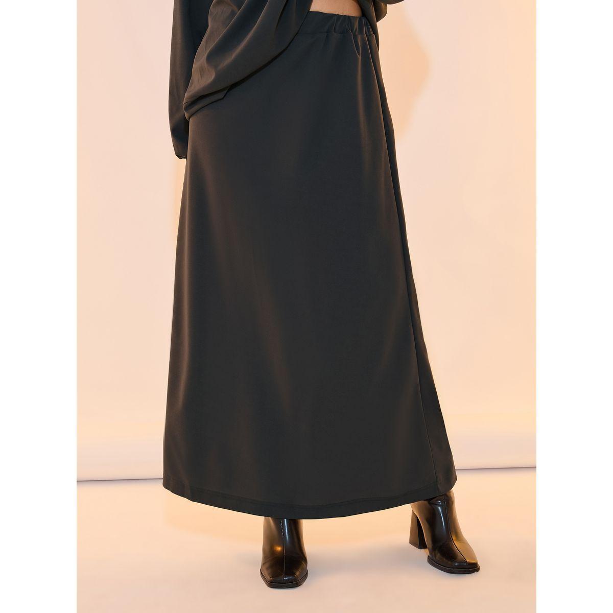 Take Two Solid Drop Shoulder Oversized Top and Skirts Co-Ords Set-women-clothing-coordsets-image-5