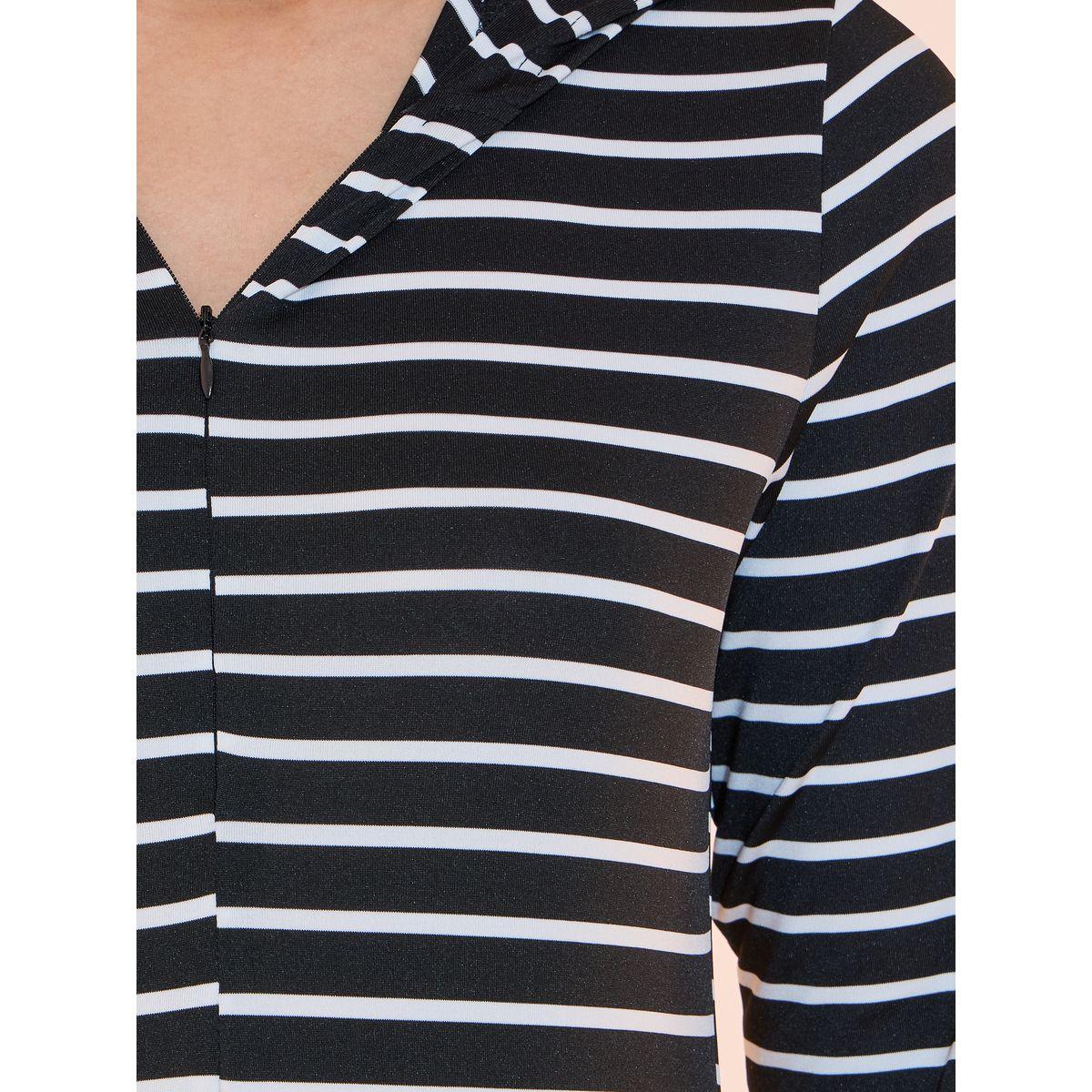 فستان ميدي مخطط بياقة هودي-women-clothing-dresses-image-3