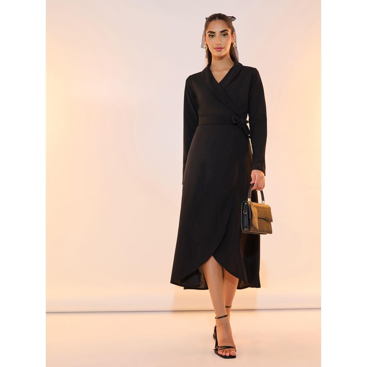 Take Two Collared Wrap Front Midi Dress-women-clothing-dresses-image-4