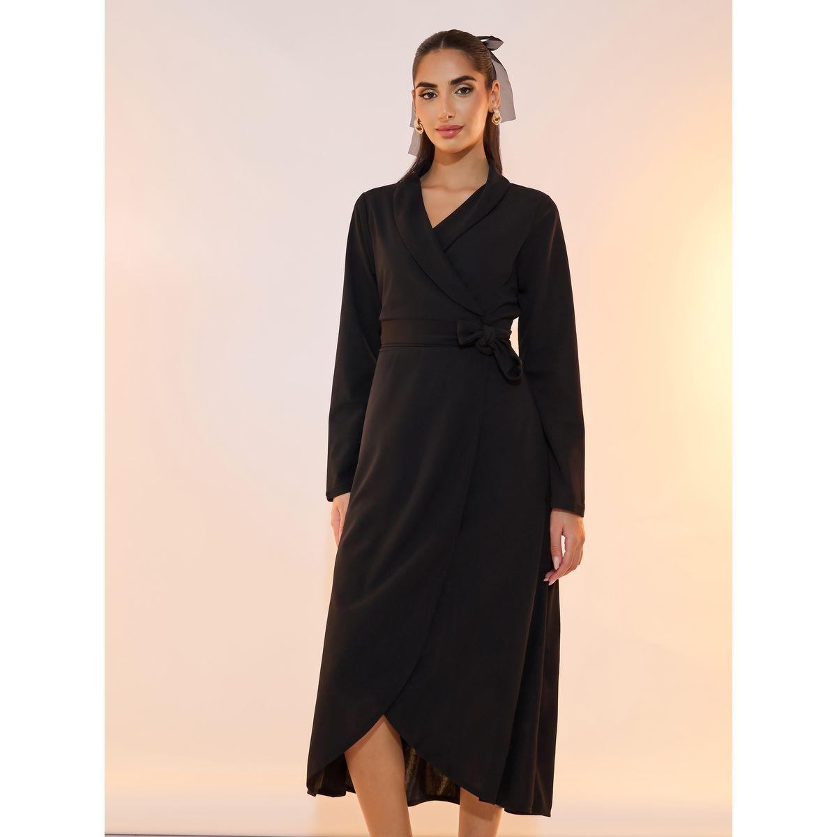 Take Two Collared Wrap Front Midi Dress-women-clothing-dresses-image-5