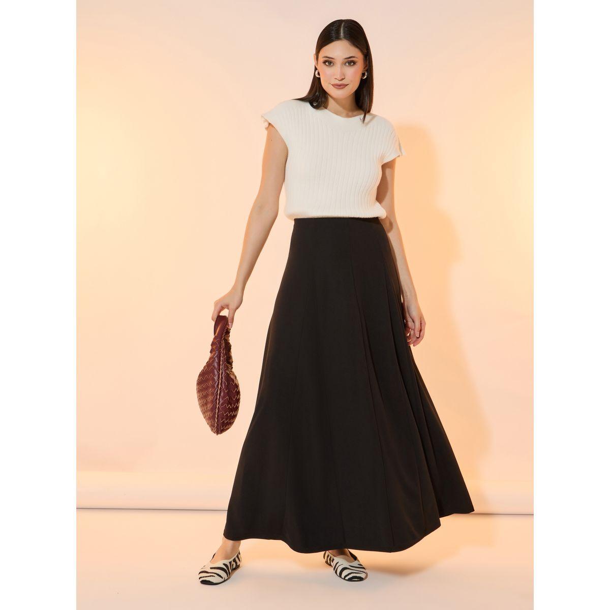 Take Two Solid A-Line Maxi Skirt-women-clothing-bottoms-skirts-image-1
