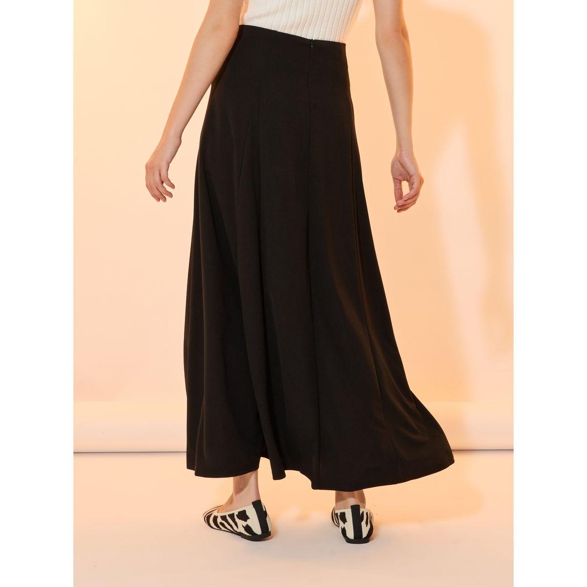 تنورة طويلة سادة بحافة واسعة-women-clothing-bottoms-skirts-image-4