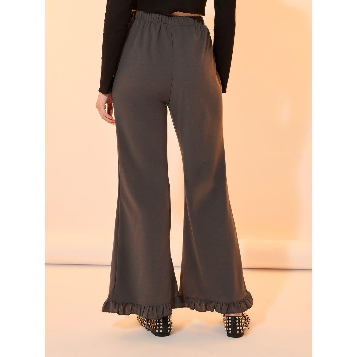 Take Two Solid Pintuck Flared Pants with Ruffled Hem-women-clothing-bottoms-trousers-image-5