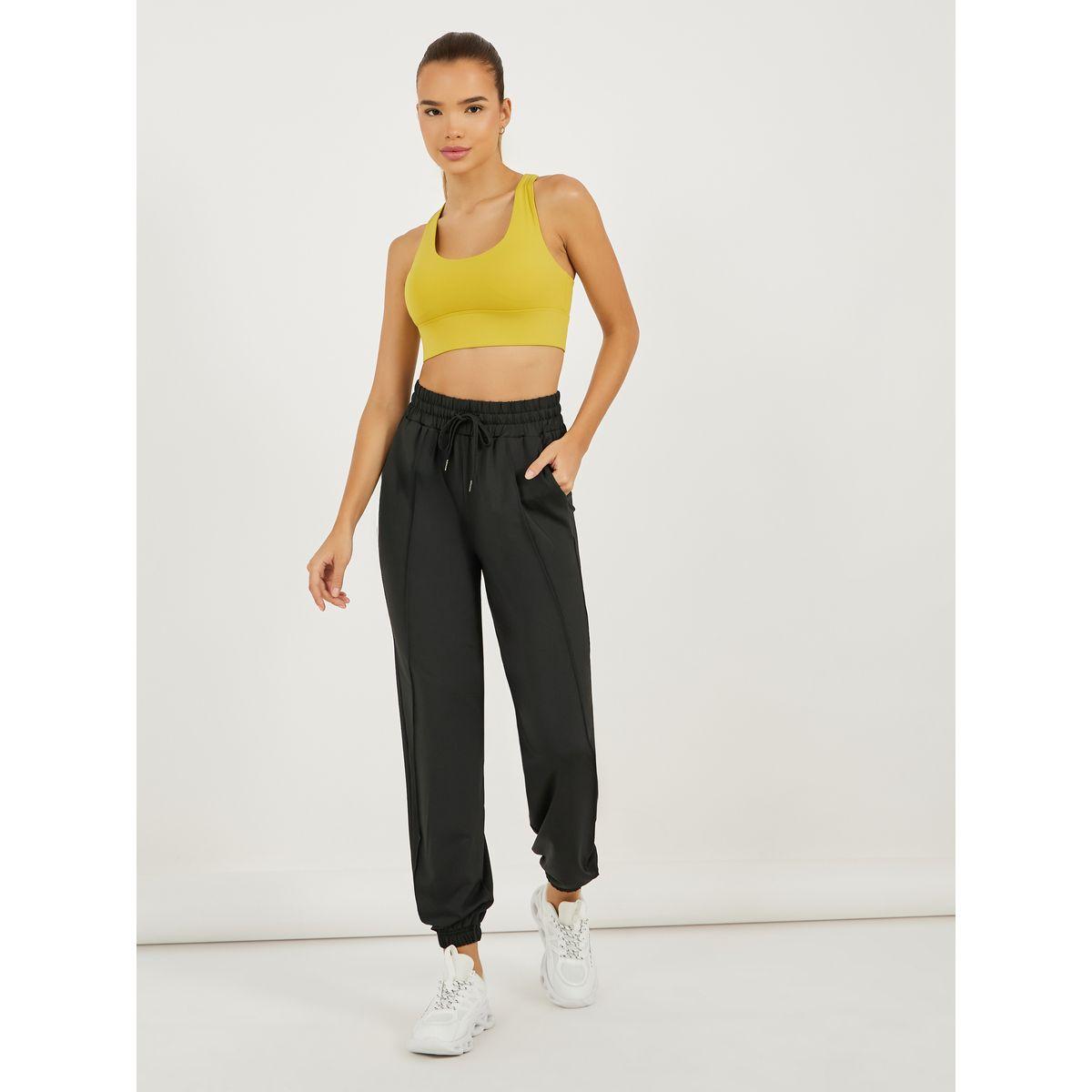 Seam & Drawstring Detail Joggers-women-clothing-sportswearandactivewear-bottoms-image-1