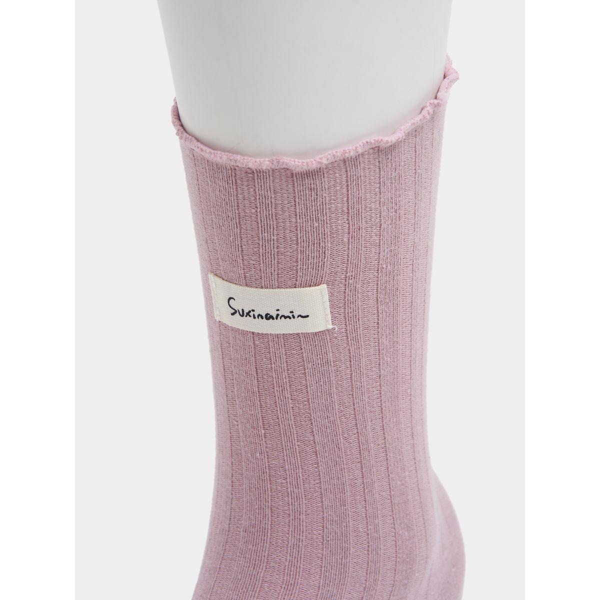 Styli Pack Of 3 - Patch Detail Socks with Frill Trim-women-socksandstockings-image-3
