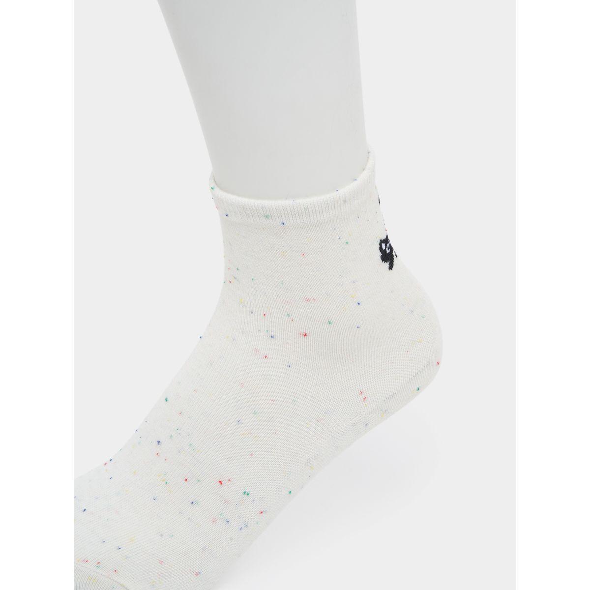 Styli Set Of 2 - Cat Print Socks-women-socksandstockings-image-2