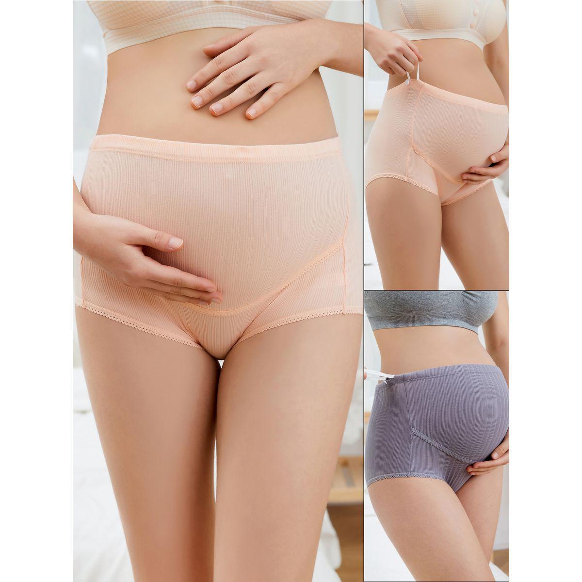 Styli Pack of 2 - Ribbed Cotton Maternity Full Brief-women-clothing-lingerie-panties-image-1