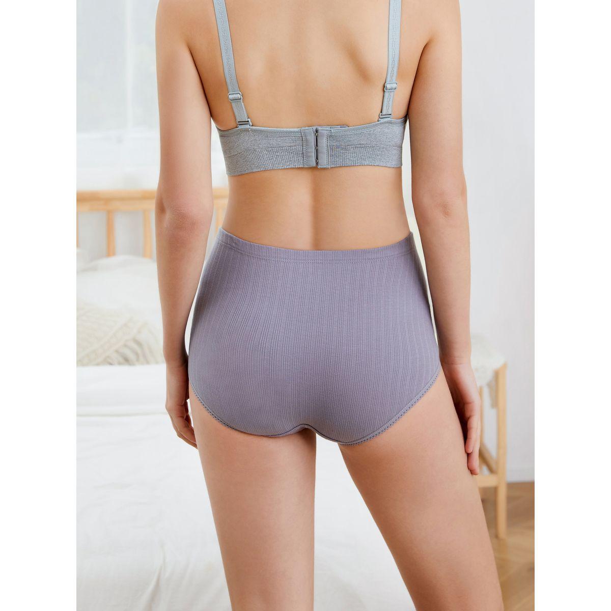 Styli Pack of 2 - Ribbed Cotton Maternity Full Brief-women-clothing-lingerie-panties-image-4