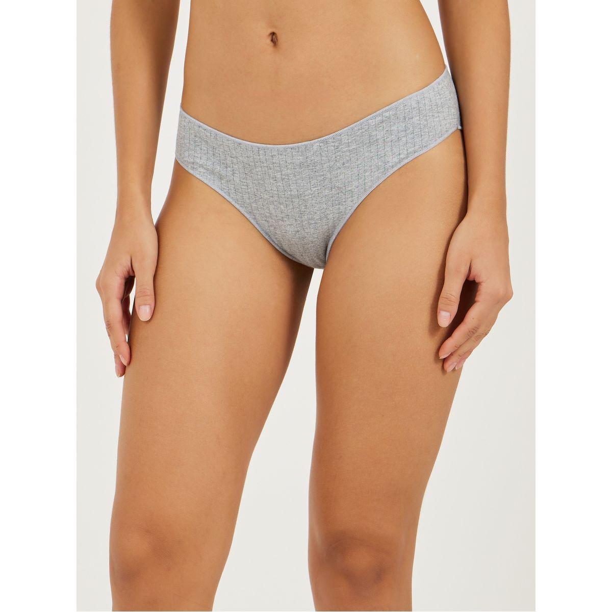 Styli Pack of 3 - Ribbed Cotton High Leg Brief-women-clothing-lingerie-panties-image-5