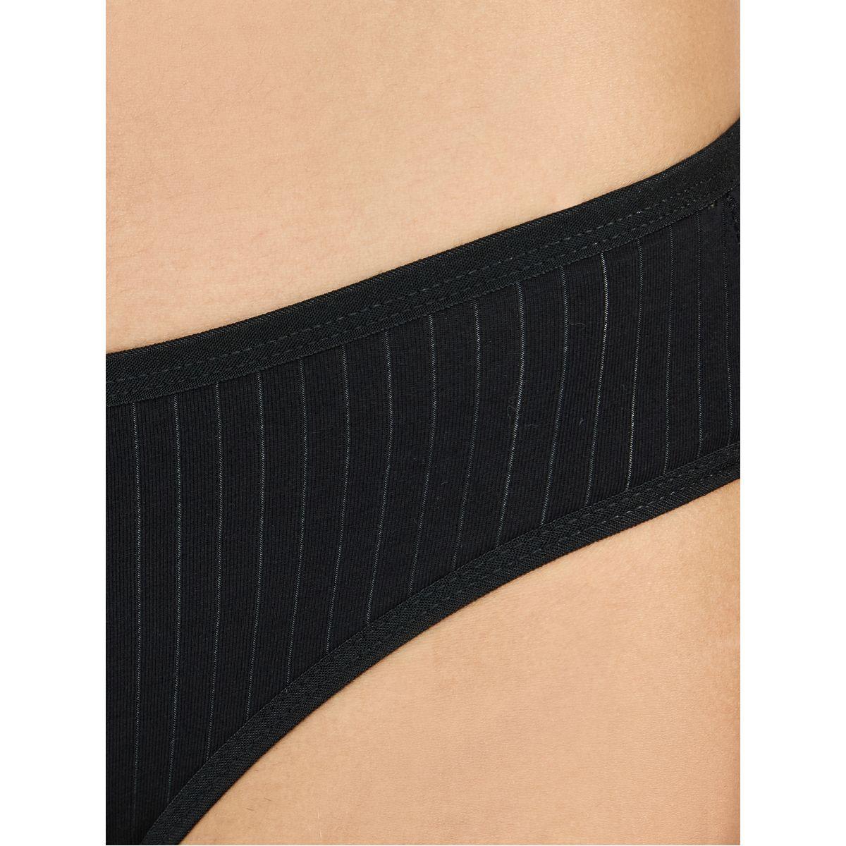Styli Pack of 5 - Cotton Solid High Leg Brief-women-clothing-lingerie-panties-image-4