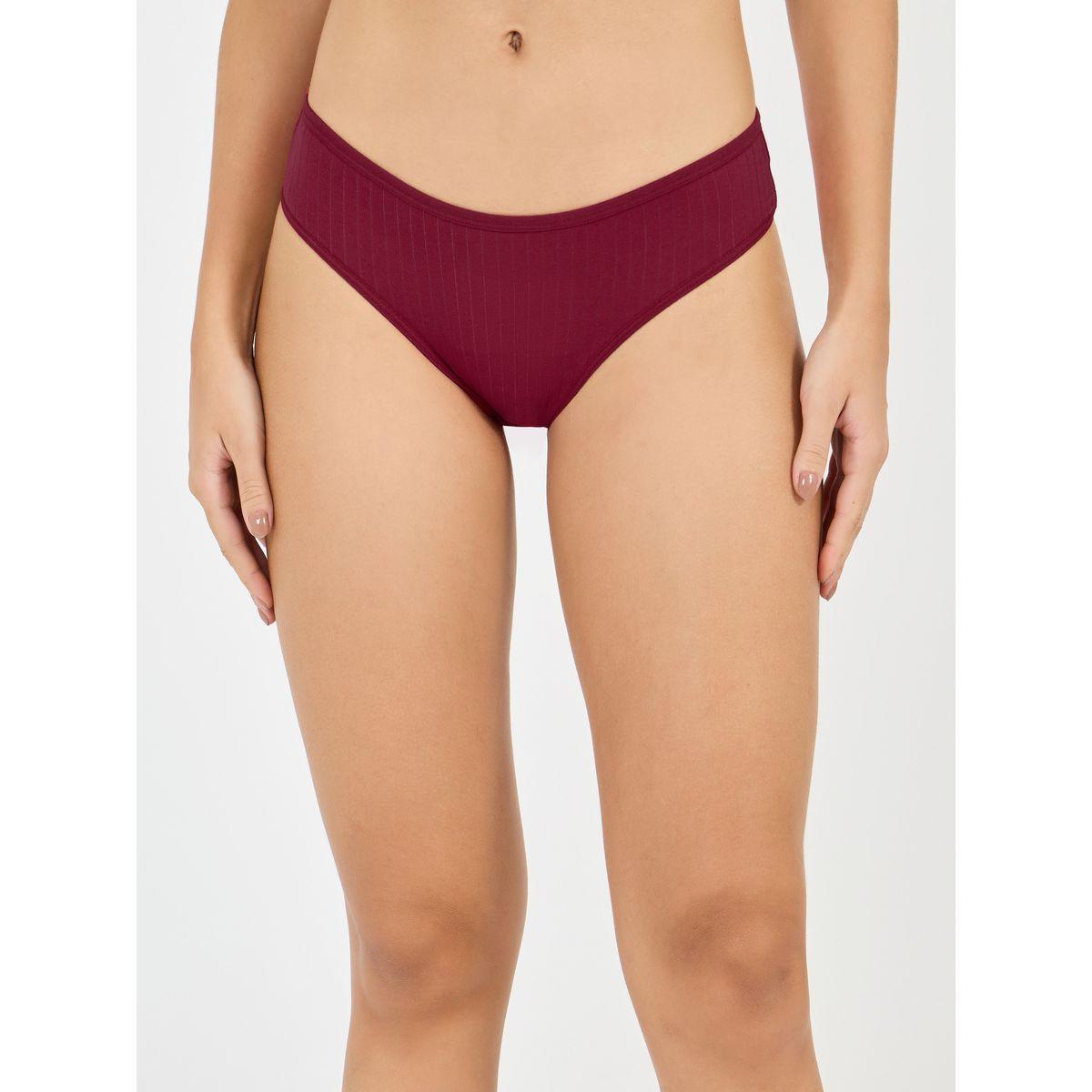 Styli Pack of 5 - Cotton Solid High Leg Brief-women-clothing-lingerie-panties-image-6