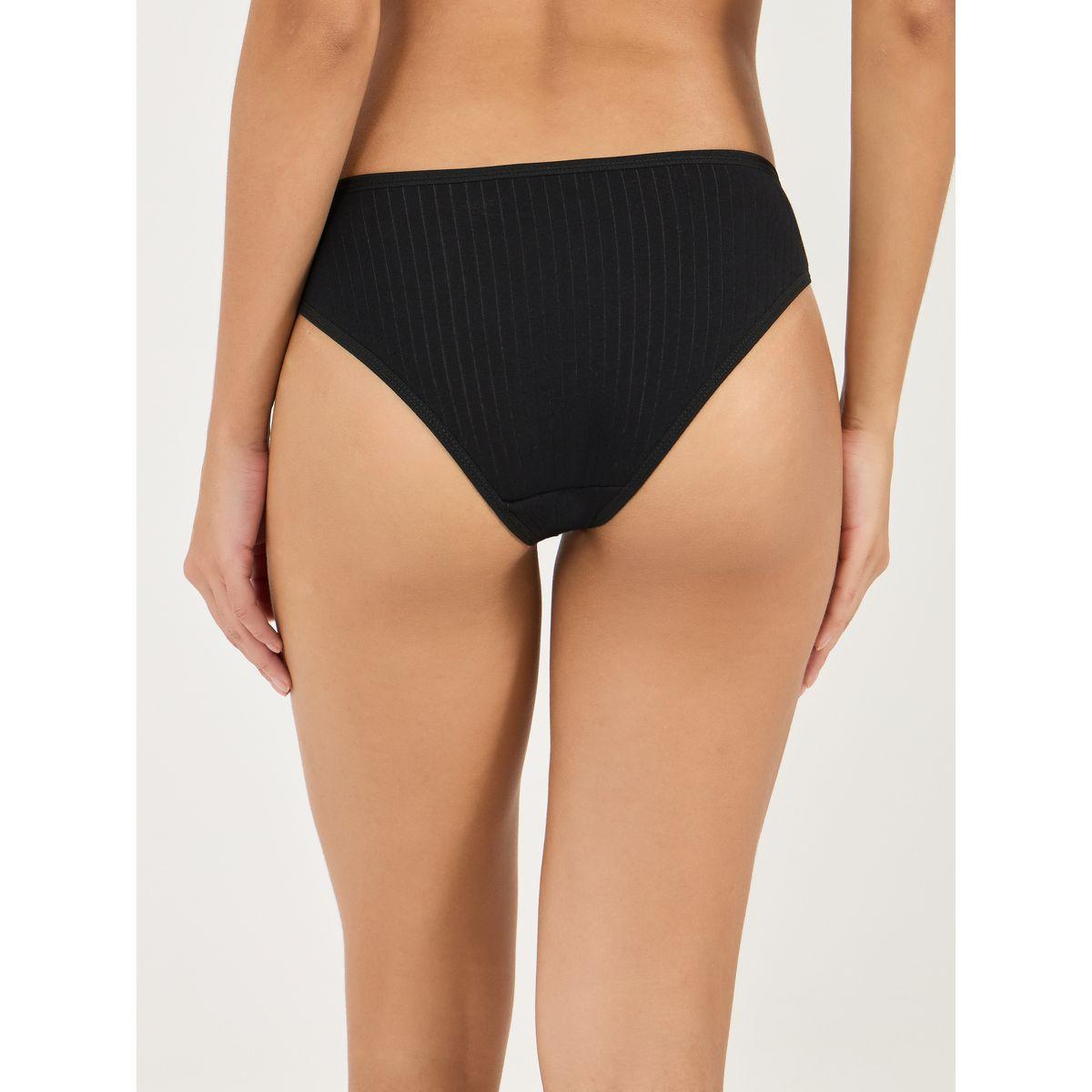 Styli Pack of 5 - Cotton Solid High Leg Brief-women-clothing-lingerie-panties-image-5