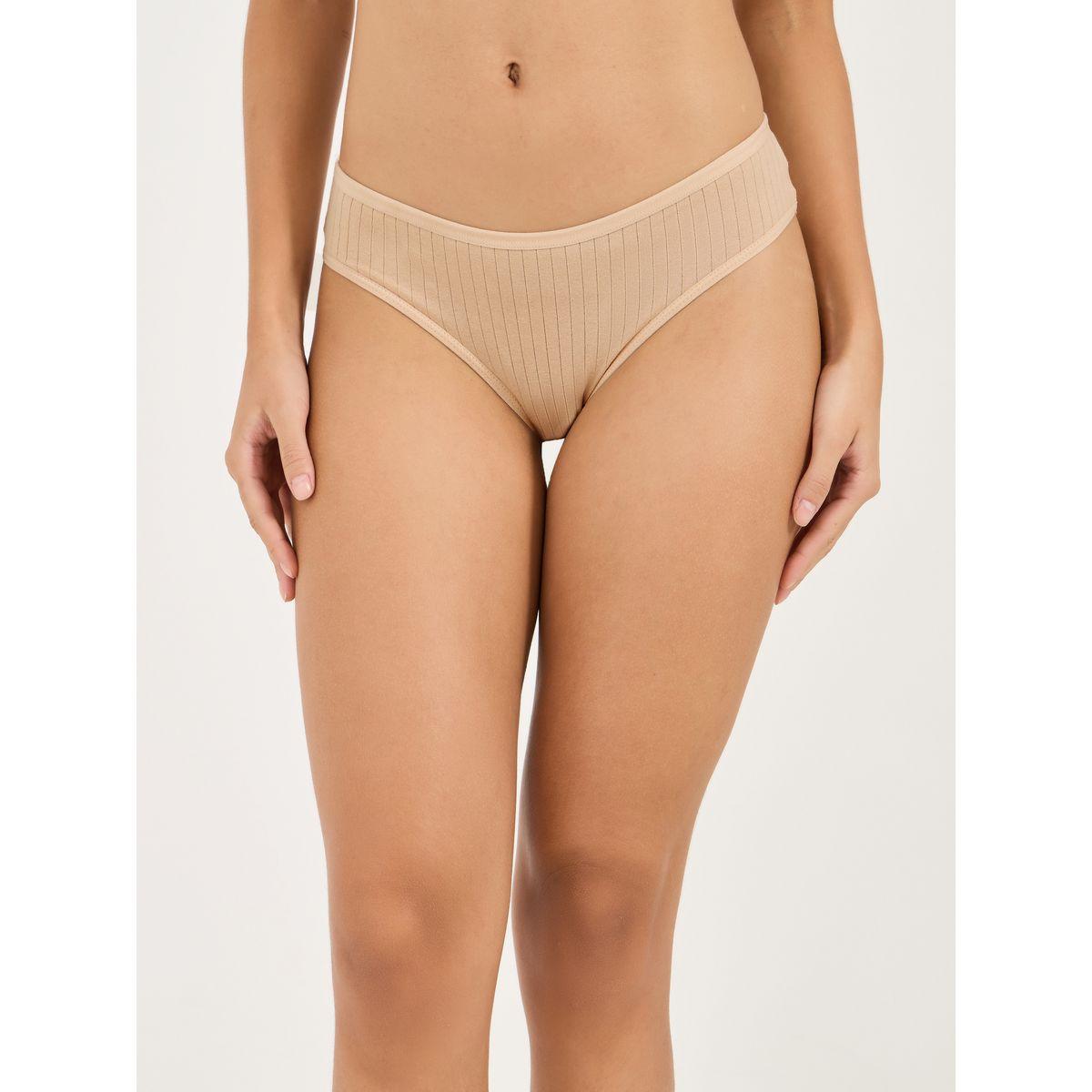 Styli Pack of 5 - Cotton Solid High Leg Brief-women-clothing-lingerie-panties-image-6
