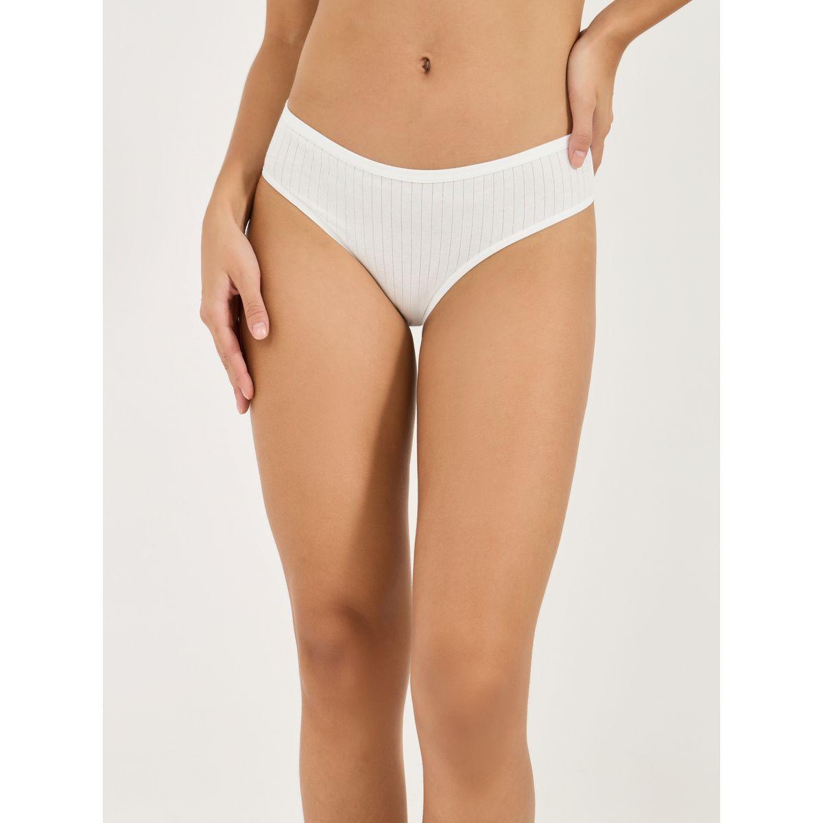 Styli Pack of 5 - Cotton Solid High Leg Brief-women-clothing-lingerie-panties-image-8
