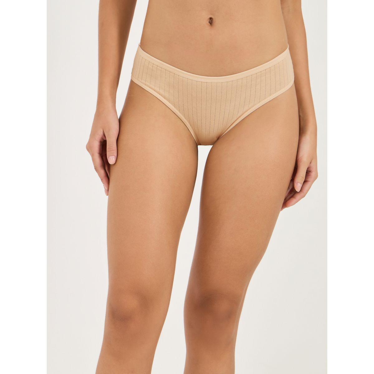 Styli Pack of 5 - Cotton Solid High Leg Brief-women-clothing-lingerie-panties-image-9