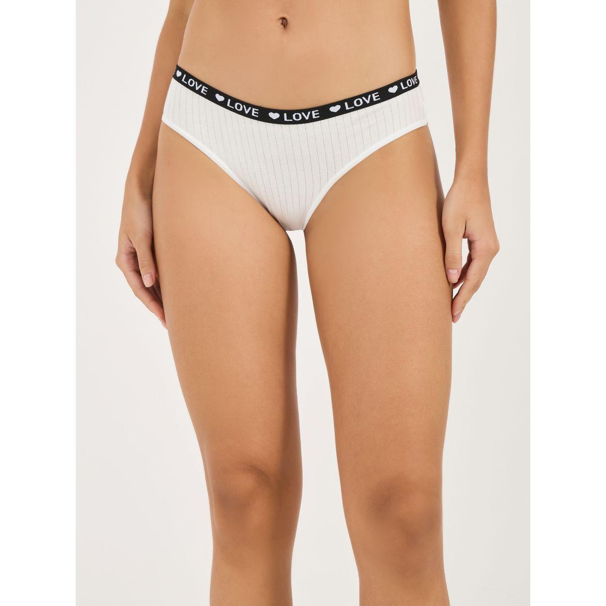 مجموعة من 5 سراويل داخلية بكيني مضلعة-women-clothing-lingerie-panties-image-6