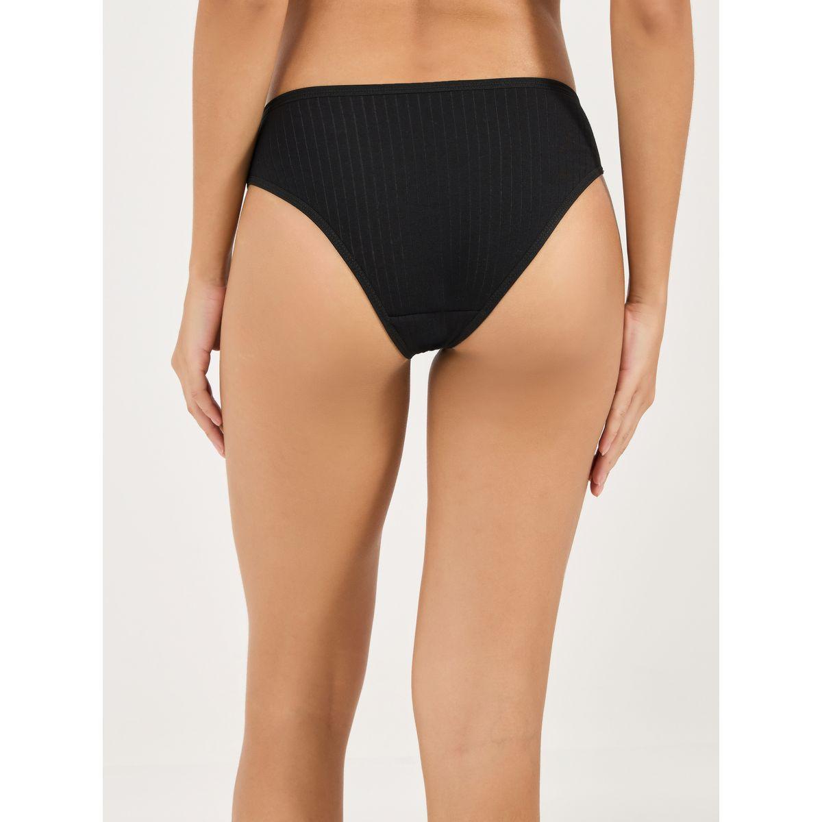 Styli Pack of 5 - Cotton Solid Bikini Brief-women-clothing-lingerie-panties-image-4