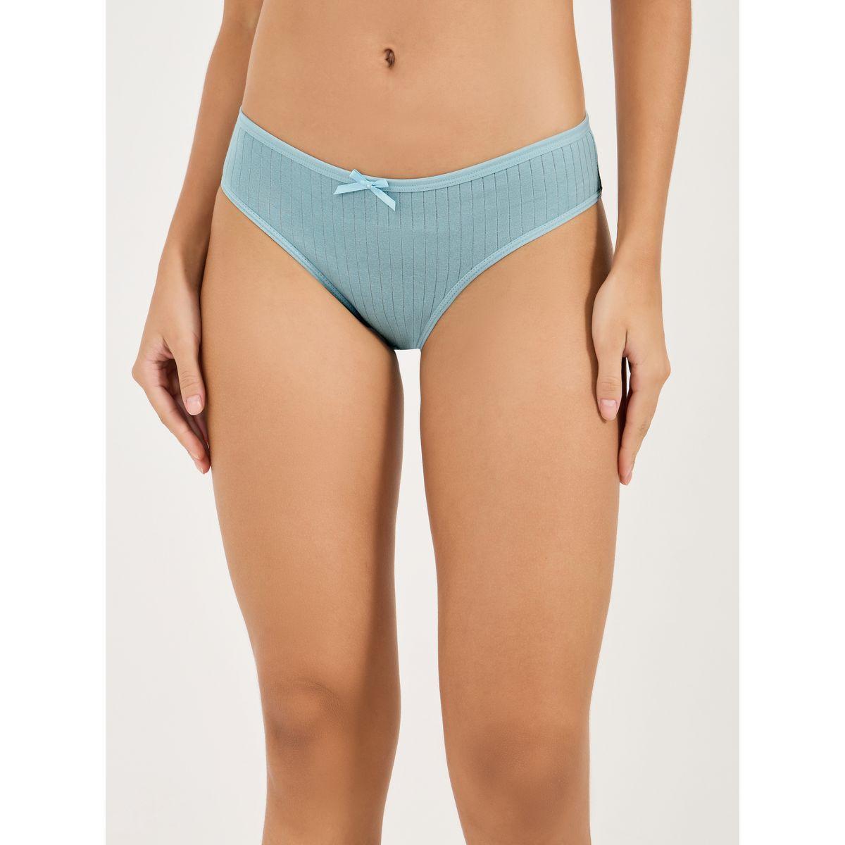 Styli Pack of 5 - Cotton Solid Bikini Brief-women-clothing-lingerie-panties-image-6