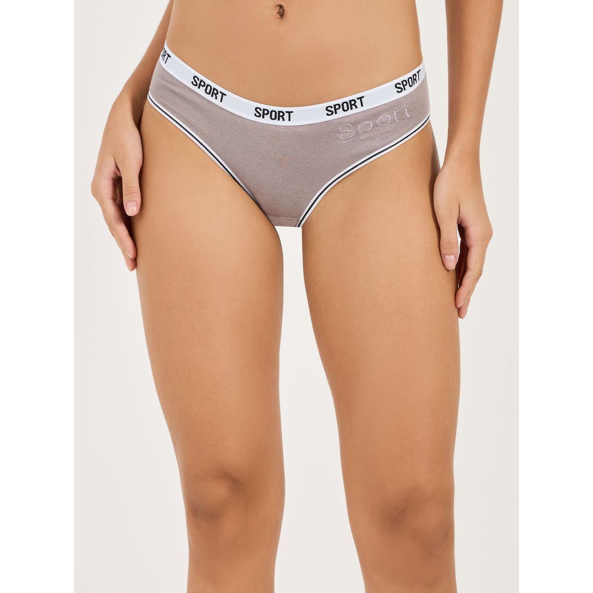 Styli Pack of 3 - Sport Text Elastic Cotton Bikini Brief-women-clothing-lingerie-panties-image-6