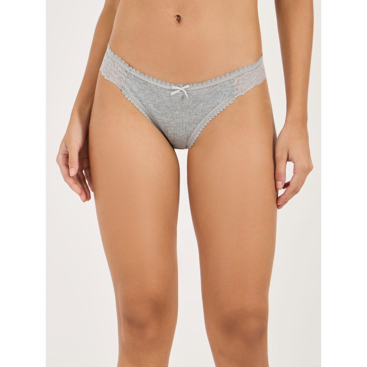 Styli Pack of 6 - Scalloped Lace Edge Cotton Bikini Brief-women-clothing-lingerie-panties-image-2