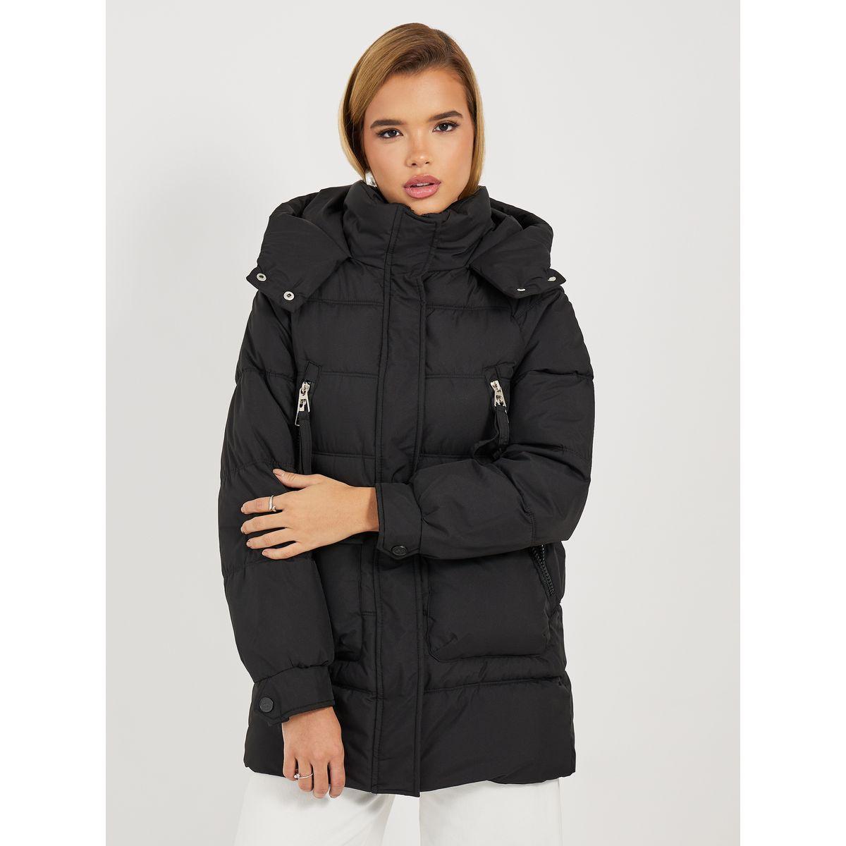 Styli Regular Fit Longline Padded Coat with Hood-women-clothing-coatsandjackets-coats-image-3