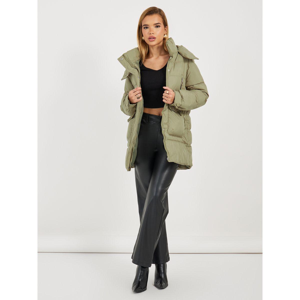 Styli Regular Fit Longline Padded Coat with Hood-women-clothing-coatsandjackets-coats-image-2
