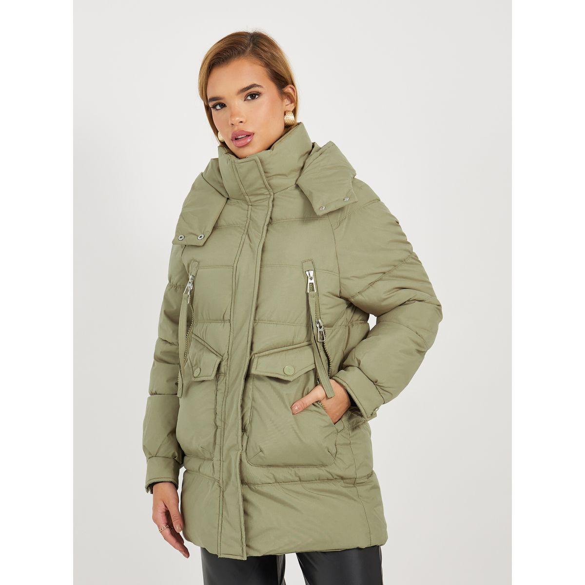 Styli Regular Fit Longline Padded Coat with Hood-women-clothing-coatsandjackets-coats-image-3