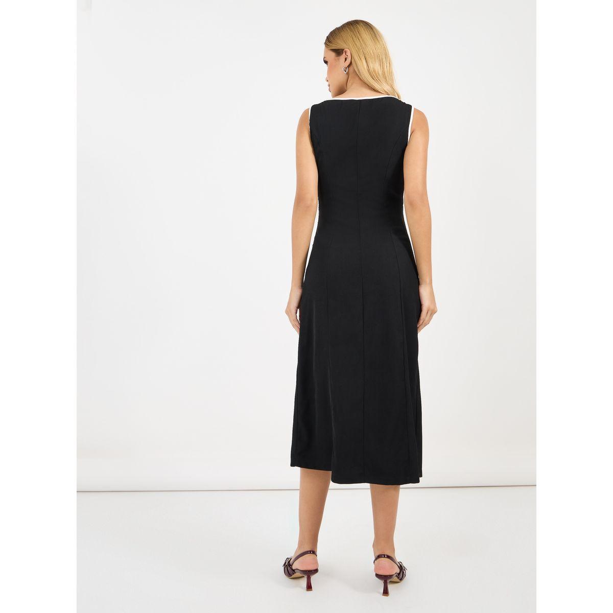 Styli Solid Sleeveless A-Line Midi Dress-women-clothing-dresses-image-6
