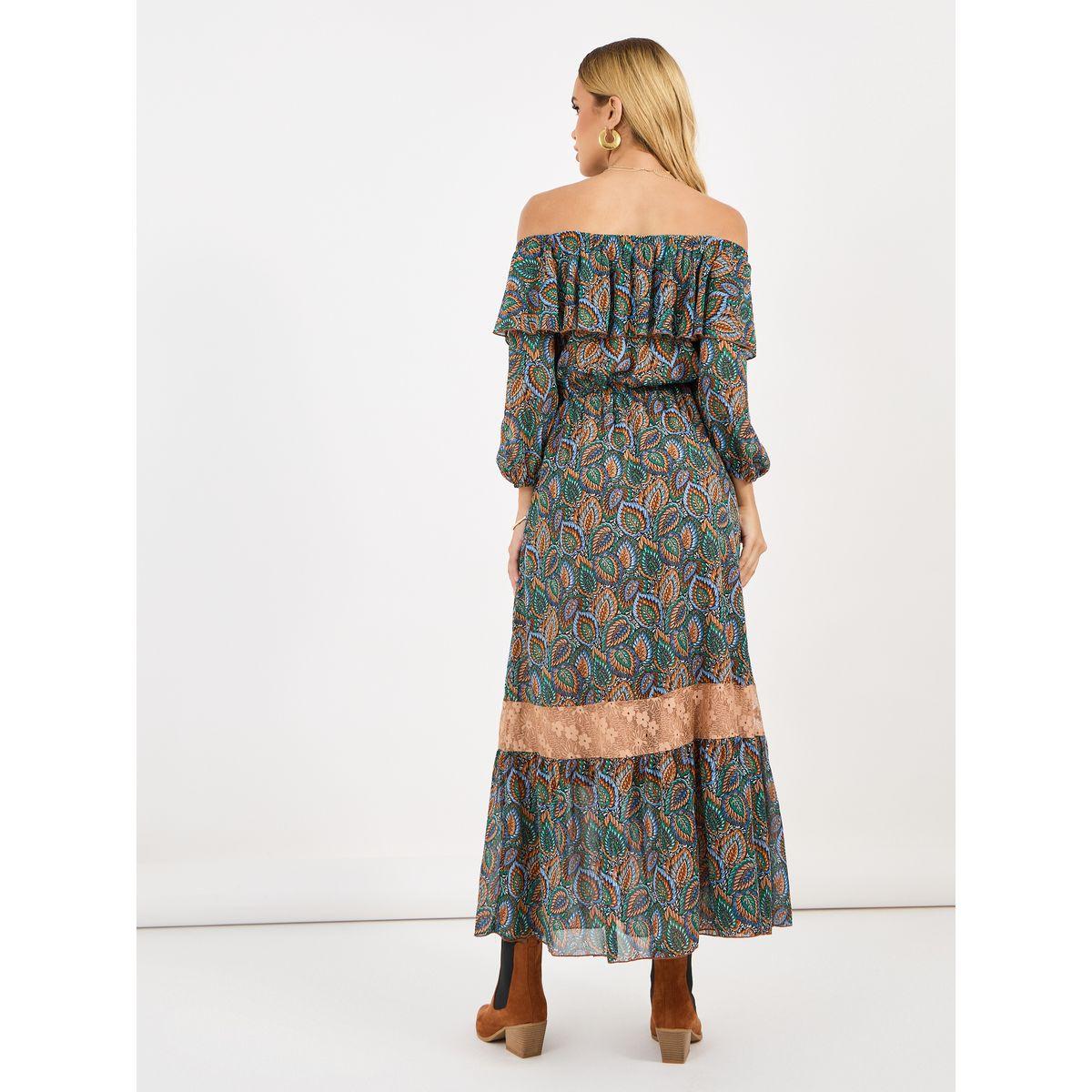 فستان طويل مطبع بالكامل مع أكتاف مكشوفة-women-clothing-dresses-image-6