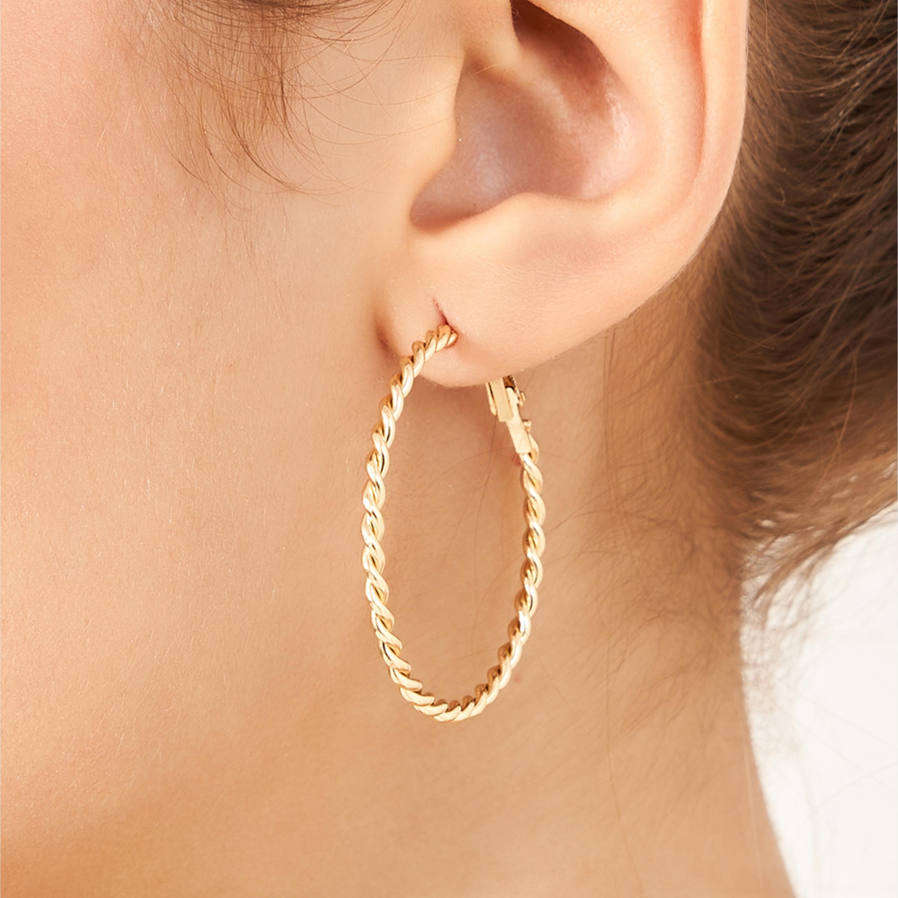 Styli Set of 12 - Textured Earrings-women-watchesandjewellery-jewellery-earrings-image-2