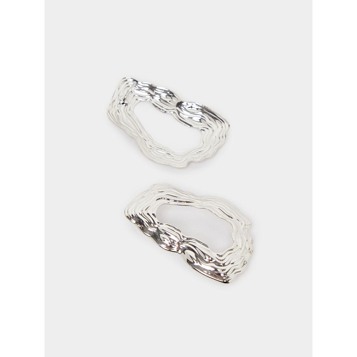 Styli Textured Curved Earrings-women-watchesandjewellery-jewellery-earrings-image-3