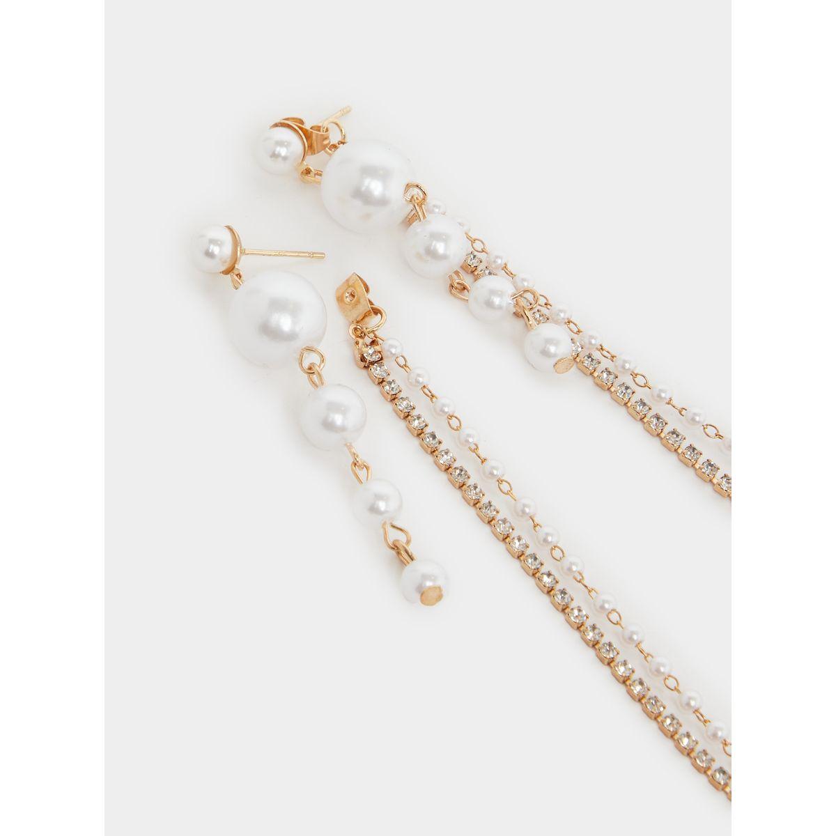 اقراط اذن متدلية بلؤلؤ صناعي-women-watchesandjewellery-jewellery-earrings-image-3